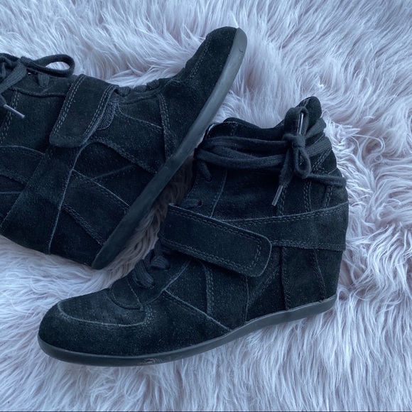 Ash Bowie Black Wedge Sneakers 40 - Picture 2 of 13